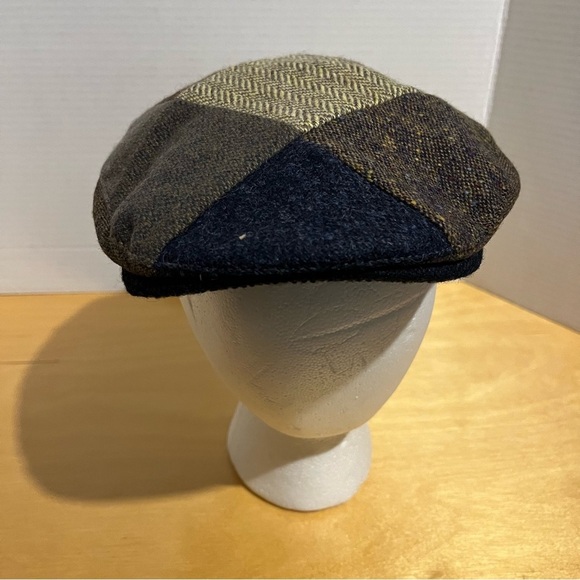 Hanna Hats NWT Donegal Ireland Wool Patchwork Newsboy Size XL - Picture 2 of 10